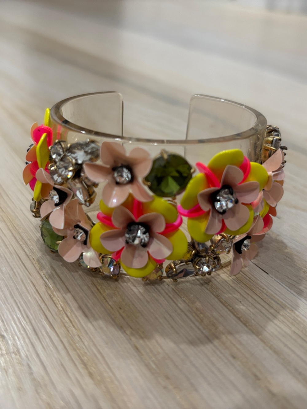 J.crew Floral Cuff Bracelet